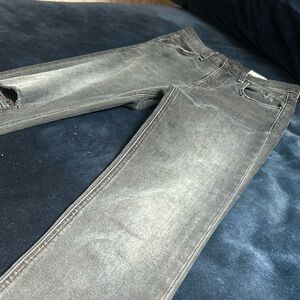 Rag&Bone High Rise Ankle Skinny Blue Black Denim Jeans Size 24